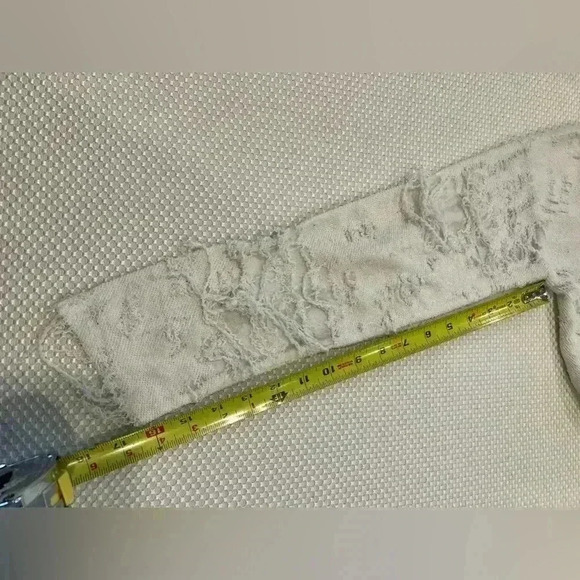 IRO Jeans Sweater Sweat Shirt Distressed Oversized Size Small off white - Picture 6 of 10